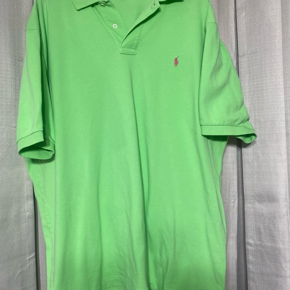 Ralph Lauren Men's Polo Shirt in Bright Green